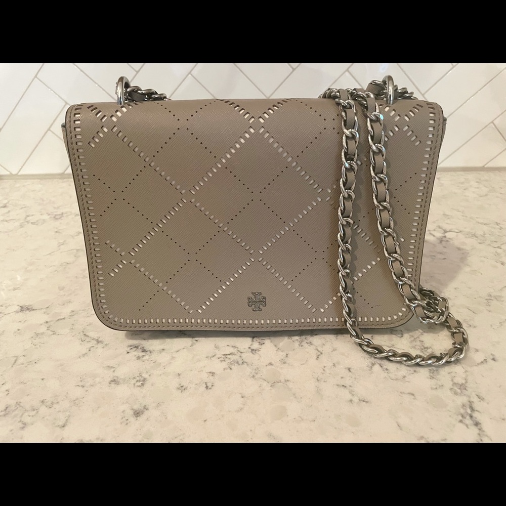 Tory Burch French Gray crossbody